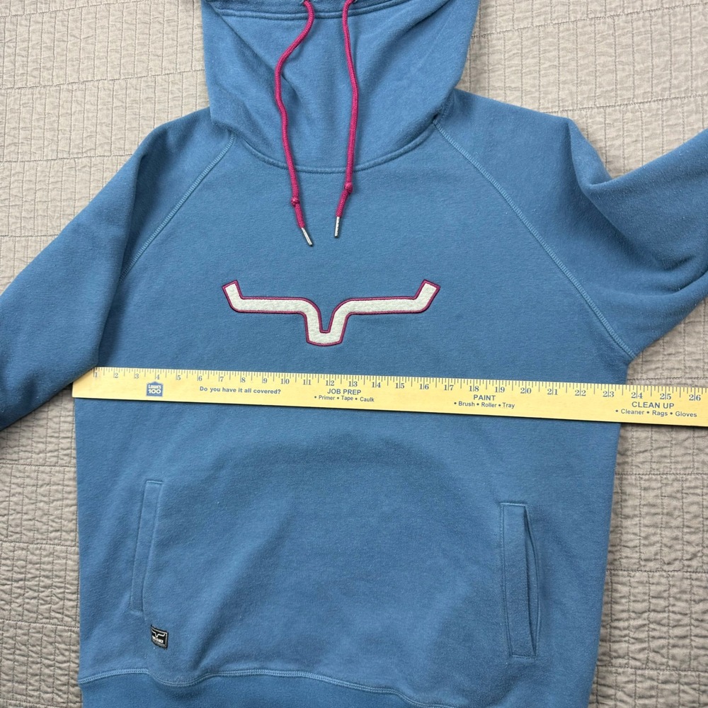 Kimes Ranch Hoodie Women XL Blue Two Scoop Fleece Pullover Sweatshirt Western - Picture 10 of 14